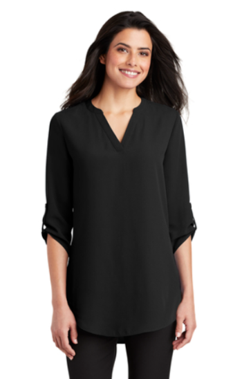 ITEM: LW701 Port Authority ® Women's 3/4-Sleeve Tunic Blouse - Image 8