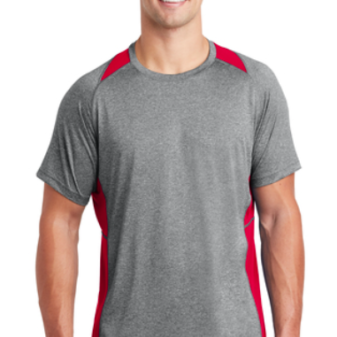 ITEM: ST361 Sport-Tek Heather Colorblock Contender Tee