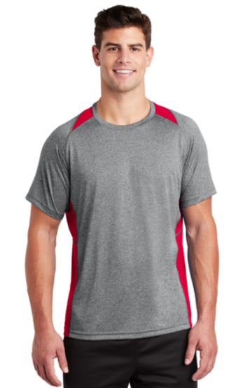ITEM: ST361 Sport-Tek Heather Colorblock Contender Tee - Image 9