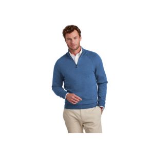 Item: BB18402 Brooks Brothers® Cotton Stretch 1/4-Zip Sweater