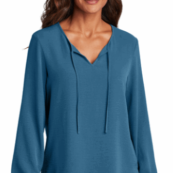 LW714 Port Authority Women's Textured Crepe Blouse