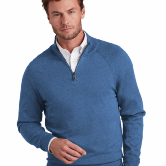 BB18402 Brooks Brothers Cotton Stretch 1/4-Zip